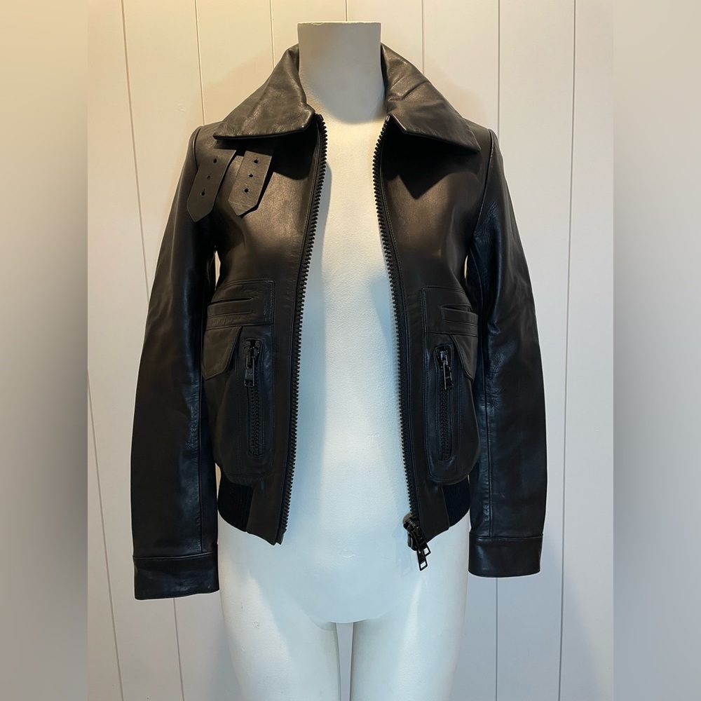 Helmut Lang, Lamb Leather Moto Jacket